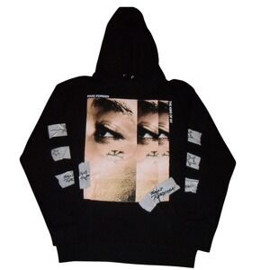 Fivio Foreign SnowFlake Hoodie The King Of NY Black Graphic Print Pullover Large